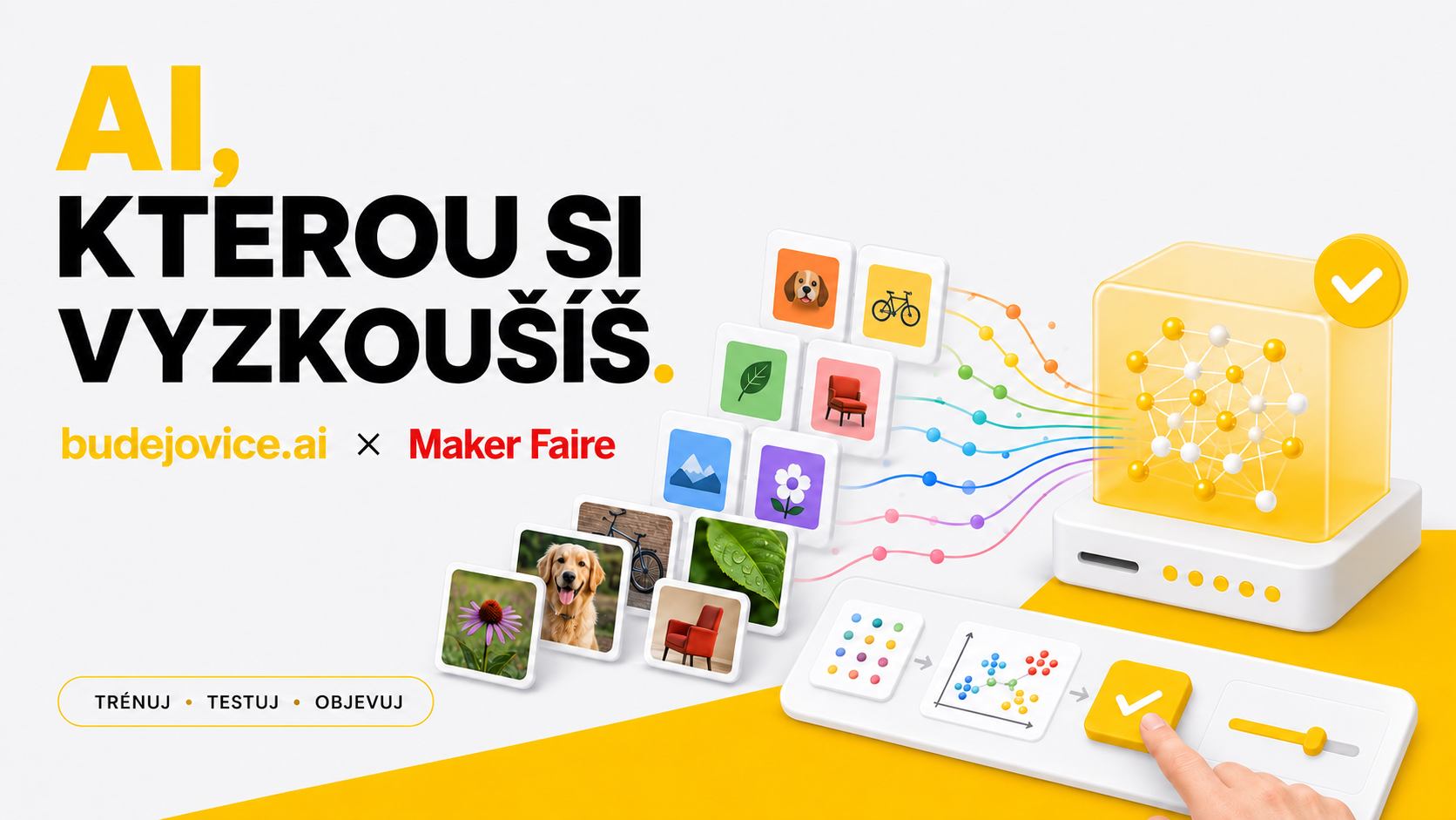 budejovice.ai × Maker Faire — AI, kterou si vyzkoušíš